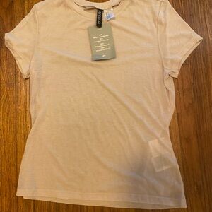 Soft silky see through Cream Women's Top